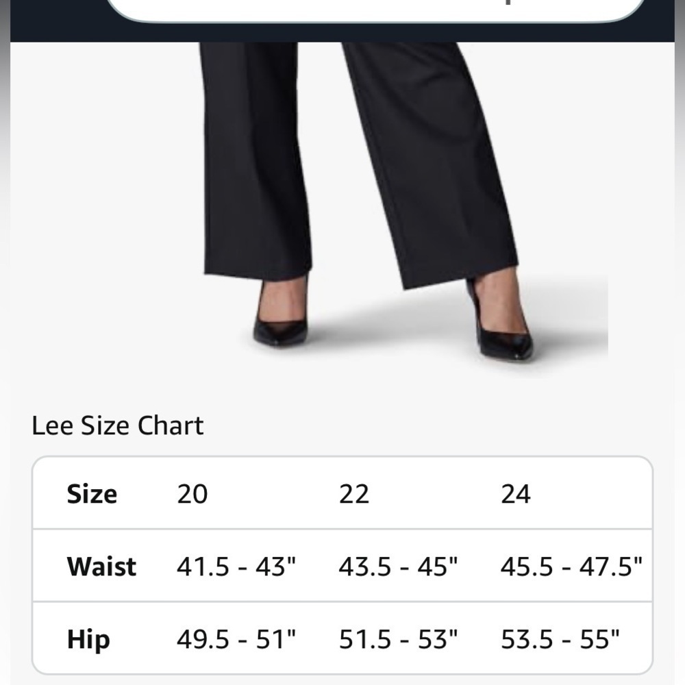Lee Women's 22W Petite Ultra Lux Comfort with Flex Motion Trouser Pant - Picture 5 of 10